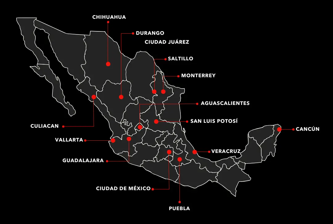 mapa de proyectos